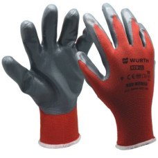 Рукавиці Würth захисні з нітриловим покриттям RED NITRILE, пара, розмір 10 (0899403110) - Фото №2