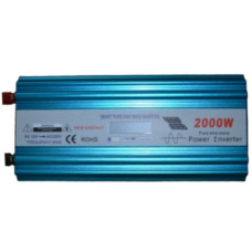 Инвертор с чистой синусоидой 12V в 220V, HPA-2000W без зарядки + LCD дисплей - Фото №0